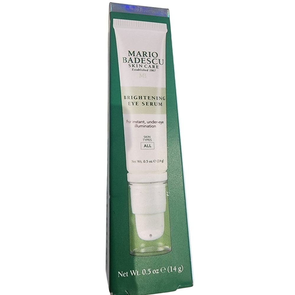 Mario Badescu Brightening Eye Serum Instant Under Eye Illumination .5 oz New